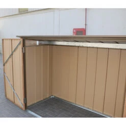 Abri à Vélos En Acier Imitation Bois Monopente 2,05m² + Kit D'ancrage - DURAMAX -Jardin Extérieur Boutique abri a velos en acier imitation bois monopente 205m kit d ancrage duramax 2