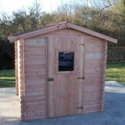 Abri En Douglas DALIA 4,71m² En Madriers 20mm - HABRITA -Jardin Extérieur Boutique abri dalia 482m en madriers douglas 20mm sans plancher habrita 1 4