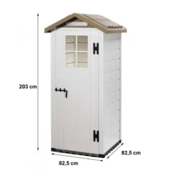 Abri De Jardin 0,93m² En PVC Avec Plancher Evo Tuscany 80 – Garofalo -Jardin Extérieur Boutique abri de jardin 093m en pvc avec plancher evo tuscany 80 garofalo 2