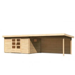 Abri De Jardin 11,49m² En Bois Massif 40mm Trittau 5 Avec Appentis 440cm Et Paroi Arrière – Karibu 8 Abri De Jardin 11,49m² En Bois Massif 40mm Trittau 5 Avec Appentis 440cm Et Paroi Arrière – Karibu -Jardin Extérieur Boutique abri de jardin 1149m en bois massif 40mm trittau 5 avec appentis 440cm et paroi arriere woodfeeling 2