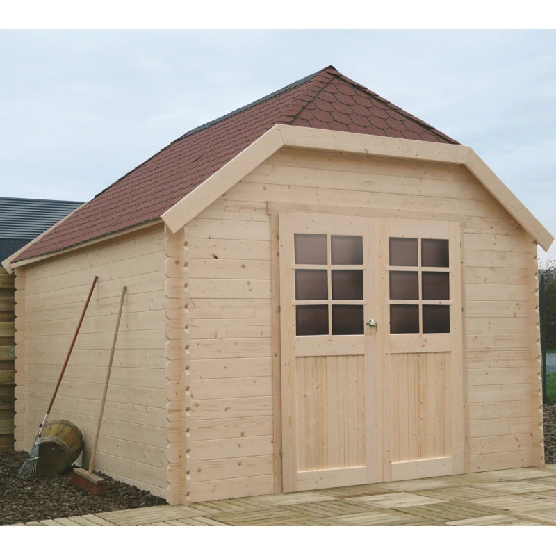 Abri De Jardin 11,56m² Limerick En Bois Traité Autoclave PEFC 28mm + Shingles - SOLID 1 Abri De Jardin 11,56m² Limerick En Bois Traité Autoclave PEFC 28mm + Shingles - SOLID