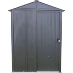 Abri De Jardin 1,5m² Toit Double Pente En Acier Galvanisé Anthracite Spacemaker -Jardin Extérieur Boutique abri de jardin 15m toit double pente en acier galvanise anthracite spacemaker 3