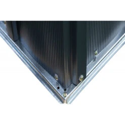 Abri De Jardin 1,5m² Toit Double Pente En Acier Galvanisé Anthracite Spacemaker -Jardin Extérieur Boutique abri de jardin 15m toit double pente en acier galvanise anthracite spacemaker 5