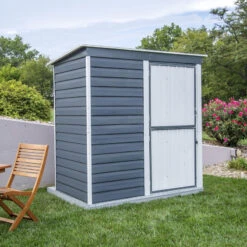 Abri De Jardin 2,35m² Monopente En Acier Galvanisé Anthracite Spacemaker 11 Abri De Jardin 2,35m² Monopente En Acier Galvanisé Anthracite Spacemaker -Jardin Extérieur Boutique abri de jardin 235m monopente en acier galvanise anthracite spacemaker 5