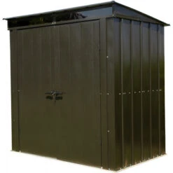 Abri De Jardin 2,55m² Monopente En Acier Galvanisé Noir Avec Toit Skylight Spacemaker -Jardin Extérieur Boutique abri de jardin 255m monopente en acier galvanise noir avec toit skylight spacemaker 5