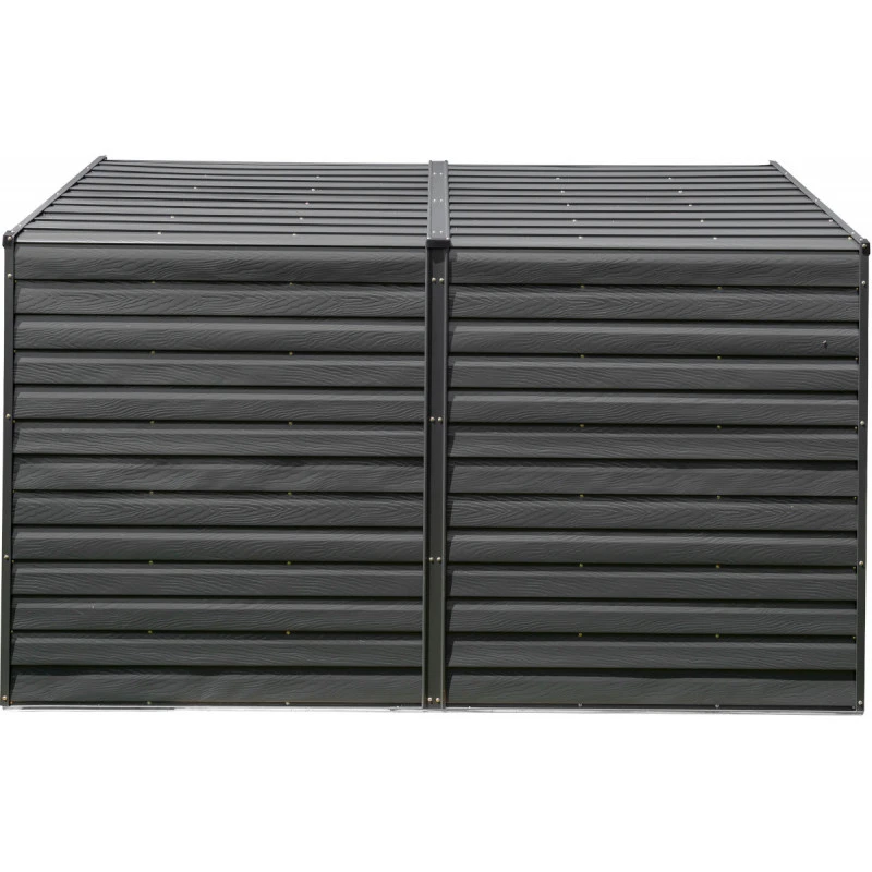 Abri De Jardin 3,5m² Adossé En Acier Galvanisé Anthracite Spacemaker 2 Abri De Jardin 3,5m² Adossé En Acier Galvanisé Anthracite Spacemaker – Image 2