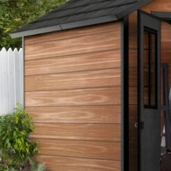 Abri De Jardin 5,12m² En Résine Imitation Bois Newton 757 - KETER -Jardin Extérieur Boutique abri de jardin 512m en resine imitation bois newton 757 keter 3