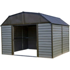 Abri De Jardin 7,8m² à Toit Mansardé En Acier Galvanisé Anthracite Spacemaker 11 Abri De Jardin 7,8m² à Toit Mansardé En Acier Galvanisé Anthracite Spacemaker -Jardin Extérieur Boutique abri de jardin 78m type hangar en acier galvanise anthracite spacemaker 5