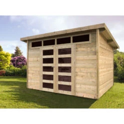 Abri De Jardin 9,12m² Venezia En Bois Massif 28mm SOLID -Jardin Extérieur Boutique abri de jardin 912m venezia en bois massif 28mm solid 2