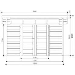 Abri De Jardin 9,12m² Venezia En Bois Massif 28mm SOLID -Jardin Extérieur Boutique abri de jardin 912m venezia en bois massif 28mm solid 3
