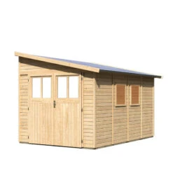 Abri De Jardin Adossé En Bois Certifié 8,27m² Bomlitz 4 - Karibu -Jardin Extérieur Boutique abri de jardin adosse en bois certifie 827m bomlitz 4 karibu 3