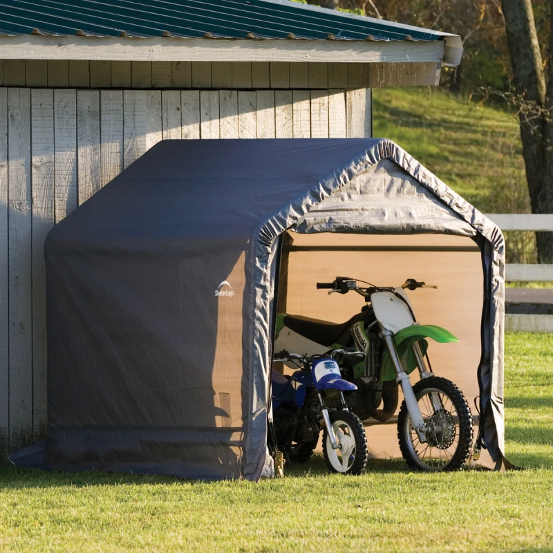 Abri De Jardin Démontable 3,24m² En Acier Et Polyéthylène Gris – Shelter Logic 2 Abri De Jardin Démontable 3,24m² En Acier Et Polyéthylène Gris – Shelter Logic – Image 2