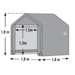 Abri De Jardin Démontable 3,24m² En Acier Et Polyéthylène Gris – Shelter Logic 9 Abri De Jardin Démontable 3,24m² En Acier Et Polyéthylène Gris – Shelter Logic -Jardin Extérieur Boutique abri de jardin demontable 324m en acier et polyethylene gris shelter logic 4