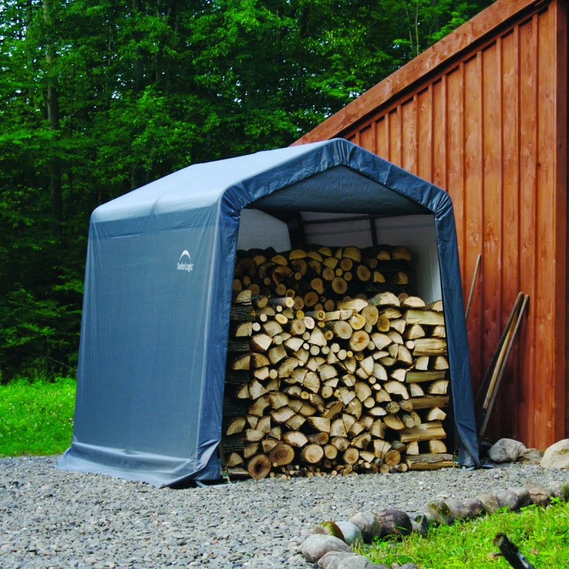 Abri De Jardin Démontable 5,76m² En Acier Et Polyéthylène Gris – Shelter Logic 5 Abri De Jardin Démontable 5,76m² En Acier Et Polyéthylène Gris – Shelter Logic – Image 5