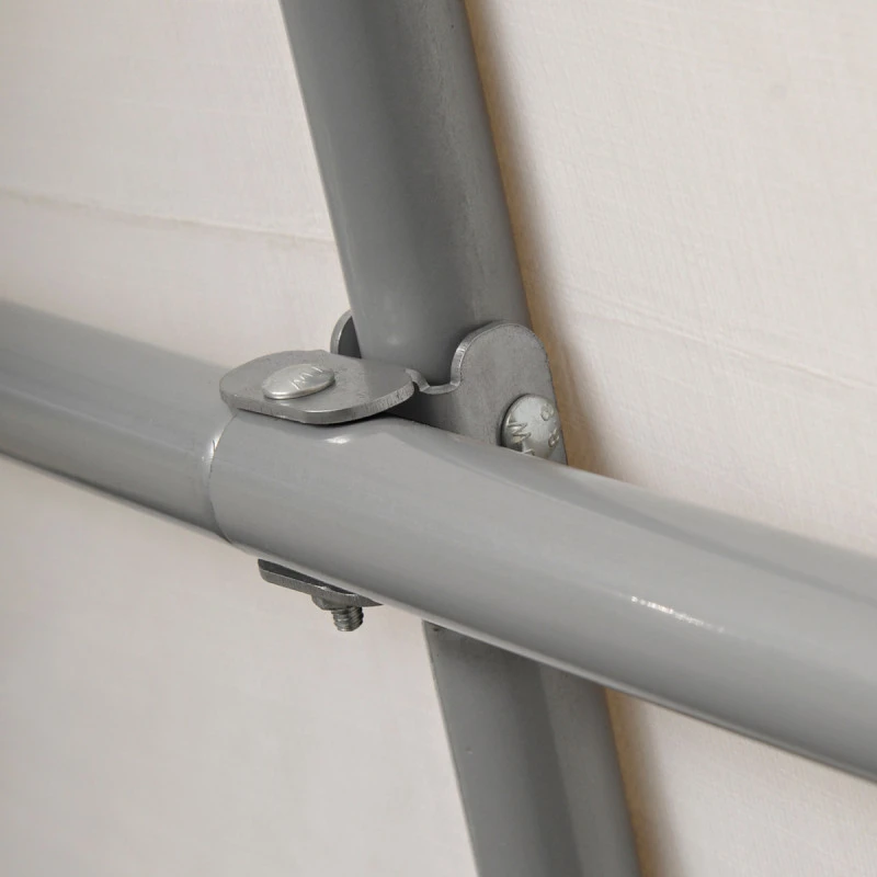 Abri De Jardin Démontable 9m² à Toit Arrondi En Acier Et Polyéthylène Gris – Shelter Logic 4 Abri De Jardin Démontable 9m² à Toit Arrondi En Acier Et Polyéthylène Gris – Shelter Logic – Image 4