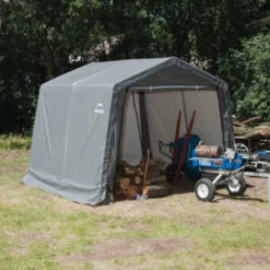 Abri De Jardin Démontable 9m² En Acier Et Polyéthylène Gris – Shelter Logic 11 Abri De Jardin Démontable 9m² En Acier Et Polyéthylène Gris – Shelter Logic -Jardin Extérieur Boutique abri de jardin demontable 9m en acier et polyethylene gris shelter logic 5