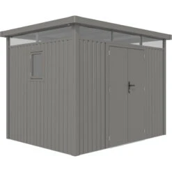 Abri De Jardin En Acier Galvanisé Kosto 6,76m² + Kit D'ancrage - X-Métal -Jardin Extérieur Boutique abri de jardin en acier galvanise kosto 676m kit d ancrage x metal 2