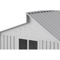 Abri De Jardin En Aluminium Gris Avec Puits De Lumière 5,33m² + Kit Fondation - DURAMAX 10 Abri De Jardin En Aluminium Gris Avec Puits De Lumière 5,33m² + Kit Fondation - DURAMAX -Jardin Extérieur Boutique abri de jardin en aluminium gris avec puits de lumiere 533m kit fondation duramax 4