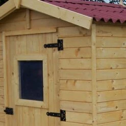 Abri De Jardin En Bois 2,56m² - Panneaux 16mm + Plancher -Jardin Extérieur Boutique abri de jardin en bois 256m panneaux 16mm plancher 3