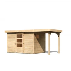 Abri De Jardin En Bois 6,55m² Avec Appentis De 1,50 M Freiburg 4 - Karibu -Jardin Extérieur Boutique abri de jardin en bois 655m avec appentis de 150 m freiburg 4 karibu 2