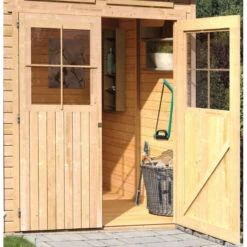 Abri De Jardin En Bois 6,55m² Avec Toit En Gradins - Grauburg 6 - Karibu -Jardin Extérieur Boutique abri de jardin en bois 655m avec toit en gradins grauburg 6 karibu 5