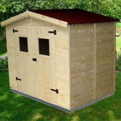 Abri De Jardin En Bois Brut 5,04m² Avec Plancher - Habrita -Jardin Extérieur Boutique abri de jardin en bois brut 504m avec plancher habrita 2