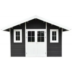 Abri De Jardin En Bois Composite 28mm Anthracite 10,71m² PREMIUM - Woodlife Garden -Jardin Extérieur Boutique abri de jardin en bois composite 28mm anthracite 1071m premium woodlife garden 2