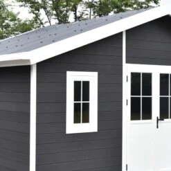 Abri De Jardin En Bois Composite 28mm Anthracite 14,75m² PREMIUM - Woodlife Garden 8 Abri De Jardin En Bois Composite 28mm Anthracite 14,75m² PREMIUM - Woodlife Garden -Jardin Extérieur Boutique abri de jardin en bois composite 28mm anthracite 1475m premium woodlife garden 2