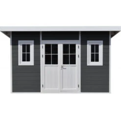 Abri De Jardin En Bois Composite 28mm Anthracite 14,90m² PREMIUM Toit Plat - Woodlife Garden 8 Abri De Jardin En Bois Composite 28mm Anthracite 14,90m² PREMIUM Toit Plat - Woodlife Garden -Jardin Extérieur Boutique abri de jardin en bois composite 28mm anthracite 1490m premium toit plat woodlife garden 2