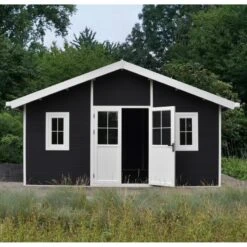 Abri De Jardin En Bois Composite 28mm Anthracite 19,22m² PREMIUM - Woodlife Garden -Jardin Extérieur Boutique abri de jardin en bois composite 28mm anthracite 1922m premium woodlife garden 2