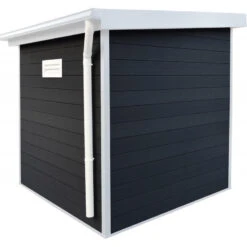 Abri De Jardin En Bois Composite 28mm Anthracite 4,41m² PREMIUM Toit Plat - Woodlife Garden 8 Abri De Jardin En Bois Composite 28mm Anthracite 4,41m² PREMIUM Toit Plat - Woodlife Garden -Jardin Extérieur Boutique abri de jardin en bois composite 28mm anthracite 441m premium toit plat woodlife garden 2