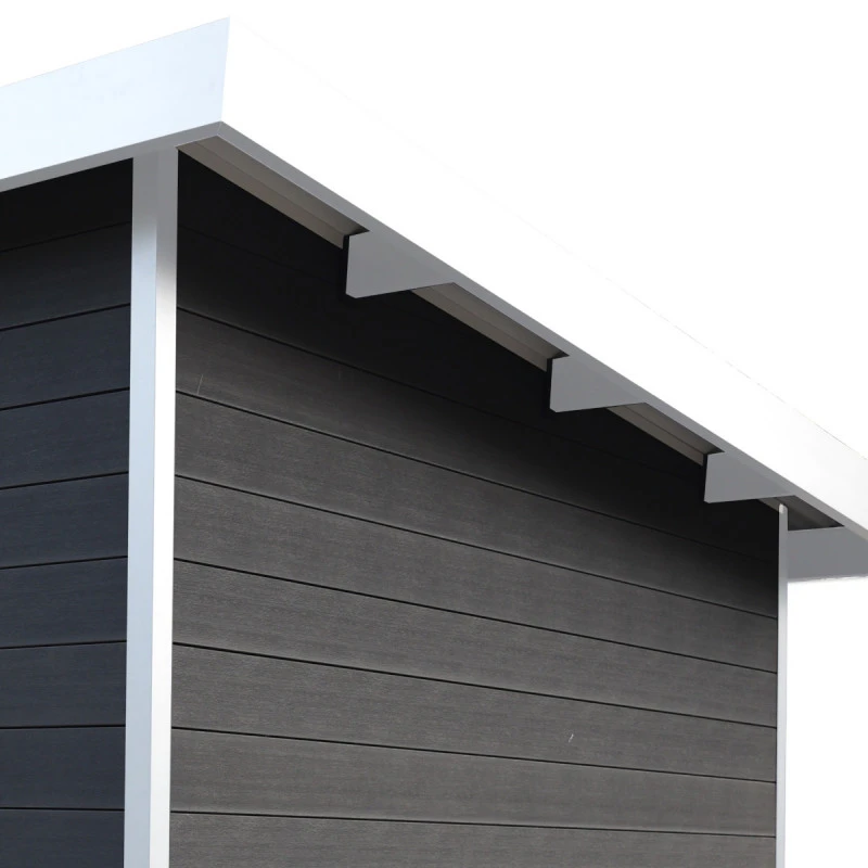Abri De Jardin En Bois Composite 28mm Anthracite 4,41m² PREMIUM Toit Plat - Woodlife Garden 5 Abri De Jardin En Bois Composite 28mm Anthracite 4,41m² PREMIUM Toit Plat - Woodlife Garden – Image 5