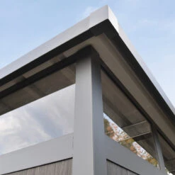 Abri De Jardin En Bois Composite 28mm Anthracite 5,28m² GORDON Skylight - Woodlife Garden -Jardin Extérieur Boutique abri de jardin en bois composite 28mm anthracite 528m gordon skylight woodlife garden 5