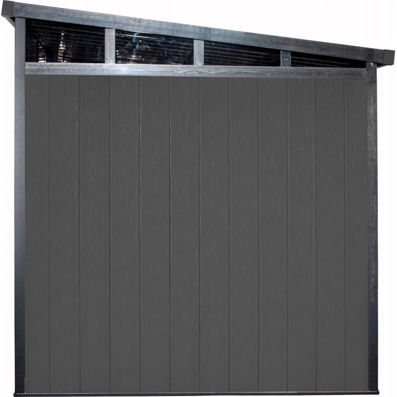 Abri De Jardin En Bois Composite 28mm Anthracite 5,28m² WINSTON Skylight - Woodlife Garden 3 Abri De Jardin En Bois Composite 28mm Anthracite 5,28m² WINSTON Skylight - Woodlife Garden – Image 3