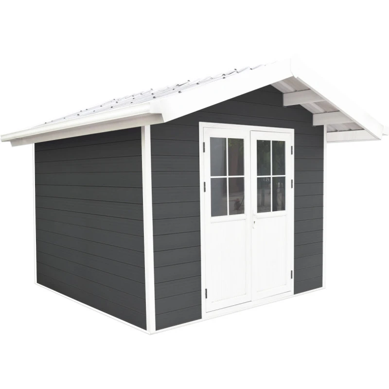 Abri De Jardin En Bois Composite 28mm Anthracite 7,78m² PREMIUM - Woodlife Garden 2 Abri De Jardin En Bois Composite 28mm Anthracite 7,78m² PREMIUM - Woodlife Garden – Image 2
