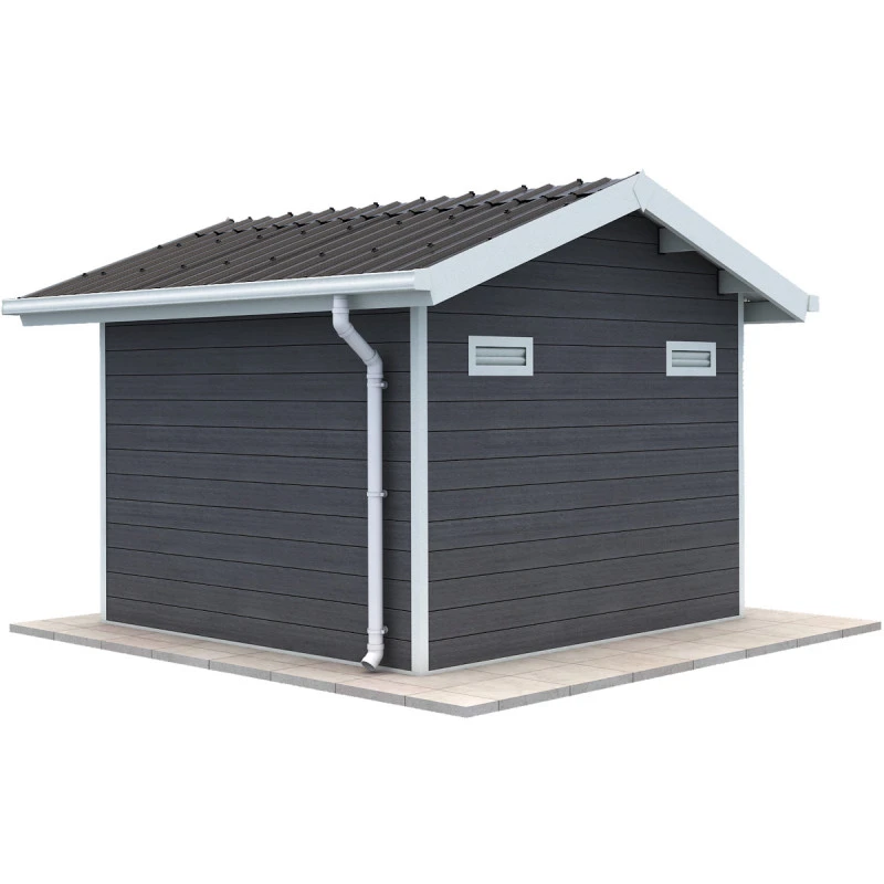 Abri De Jardin En Bois Composite 28mm Anthracite 7,78m² PREMIUM - Woodlife Garden 4 Abri De Jardin En Bois Composite 28mm Anthracite 7,78m² PREMIUM - Woodlife Garden – Image 4