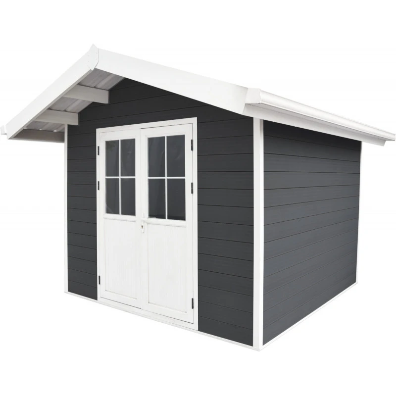 Abri De Jardin En Bois Composite 28mm Anthracite 7,78m² PREMIUM - Woodlife Garden 1 Abri De Jardin En Bois Composite 28mm Anthracite 7,78m² PREMIUM - Woodlife Garden