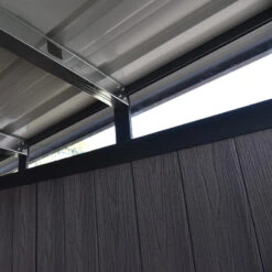 Abri De Jardin En Bois Composite 28mm Anthracite 8,09m² WINSTON Skylight - Woodlife Garden -Jardin Extérieur Boutique abri de jardin en bois composite 28mm anthracite 809m winston skylight woodlife garden 5