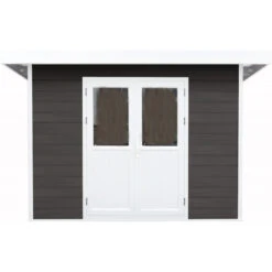 Abri De Jardin En Bois Composite 28mm Anthracite 9m² PREMIUM Toit Plat - Woodlife Garden 8 Abri De Jardin En Bois Composite 28mm Anthracite 9m² PREMIUM Toit Plat - Woodlife Garden -Jardin Extérieur Boutique abri de jardin en bois composite 28mm anthracite 9m premium toit plat woodlife garden 2