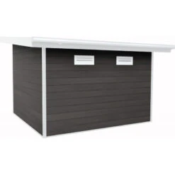 Abri De Jardin En Bois Composite 28mm Anthracite 9m² PREMIUM Toit Plat - Woodlife Garden 9 Abri De Jardin En Bois Composite 28mm Anthracite 9m² PREMIUM Toit Plat - Woodlife Garden -Jardin Extérieur Boutique abri de jardin en bois composite 28mm anthracite 9m premium toit plat woodlife garden 3