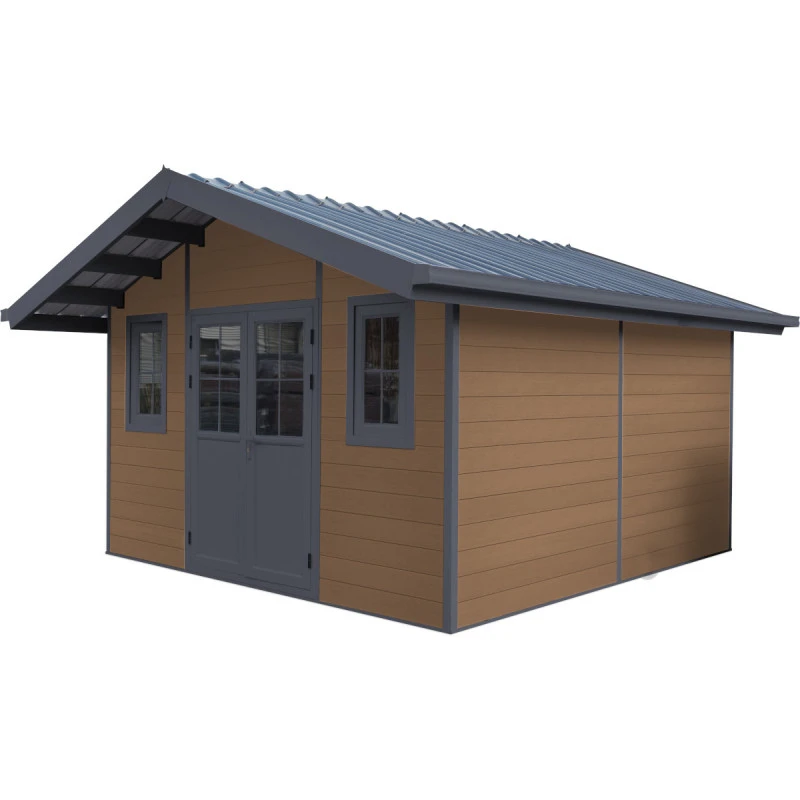 Abri De Jardin En Bois Composite 28mm Aspect Bois 14,75m² PREMIUM - Woodlife Garden 1 Abri De Jardin En Bois Composite 28mm Aspect Bois 14,75m² PREMIUM - Woodlife Garden