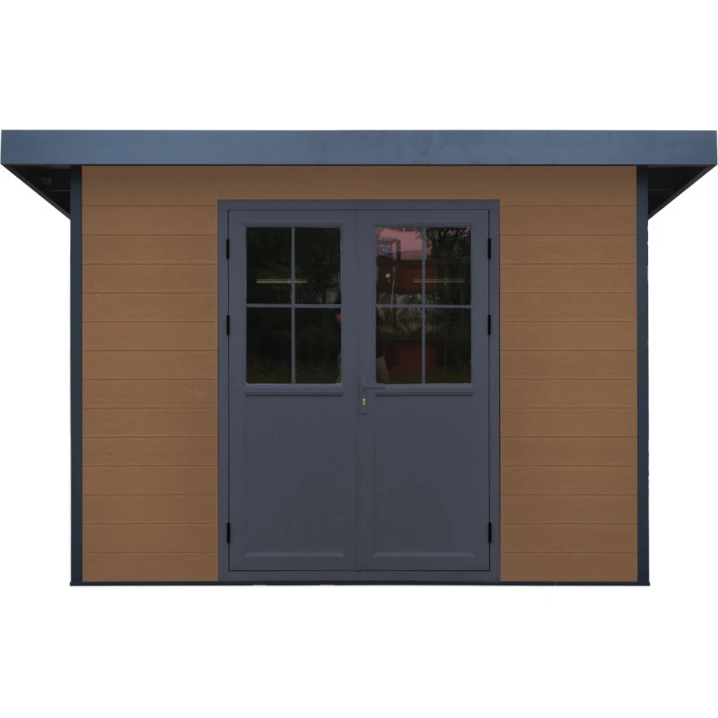 Abri De Jardin En Bois Composite 28mm Aspect Bois 4,41m² PREMIUM Toit Plat - Woodlife Garden 3 Abri De Jardin En Bois Composite 28mm Aspect Bois 4,41m² PREMIUM Toit Plat - Woodlife Garden – Image 3