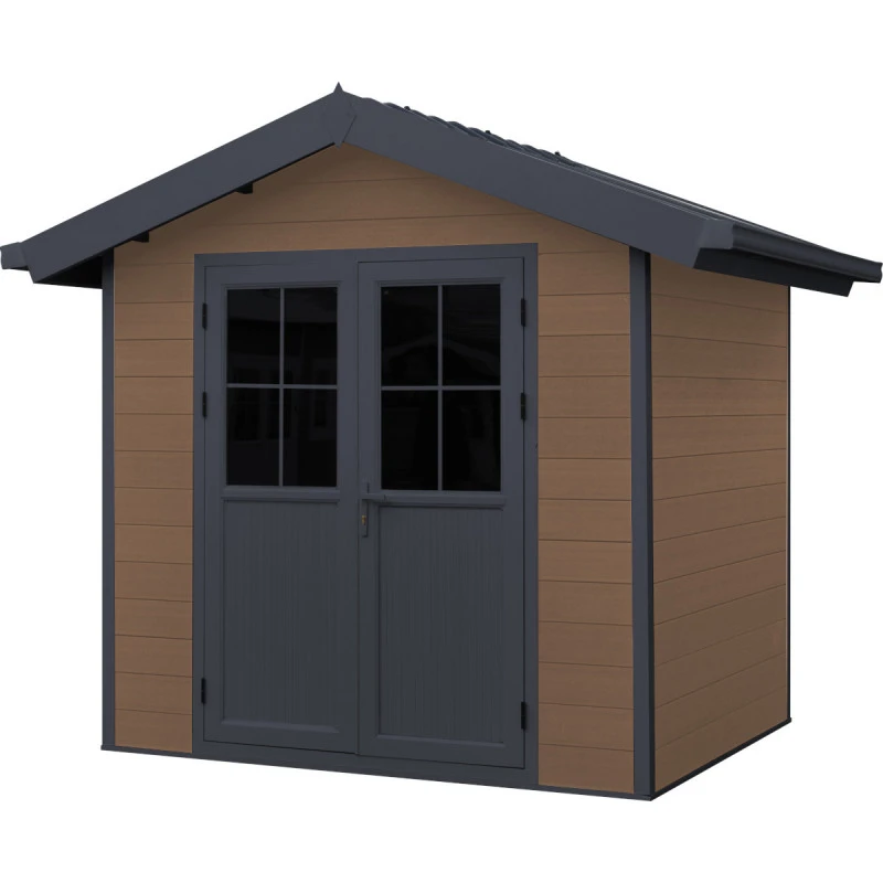 Abri De Jardin En Bois Composite 28mm Aspect Bois 4,77m² PREMIUM - Woodlife Garden 1 Abri De Jardin En Bois Composite 28mm Aspect Bois 4,77m² PREMIUM - Woodlife Garden