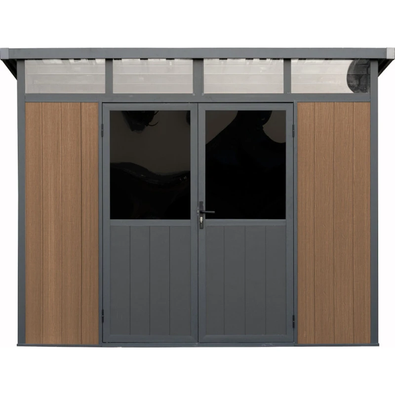 Abri De Jardin En Bois Composite 28mm Aspect Bois 6,69m² WINSTON Skylight - Woodlife Garden 2 Abri De Jardin En Bois Composite 28mm Aspect Bois 6,69m² WINSTON Skylight - Woodlife Garden – Image 2