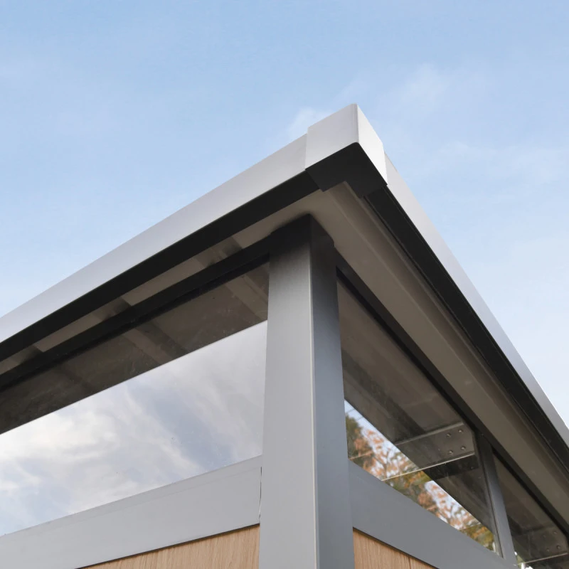 Abri De Jardin En Bois Composite 28mm Aspect Bois 6,69m² WINSTON Skylight - Woodlife Garden 6 Abri De Jardin En Bois Composite 28mm Aspect Bois 6,69m² WINSTON Skylight - Woodlife Garden – Image 6