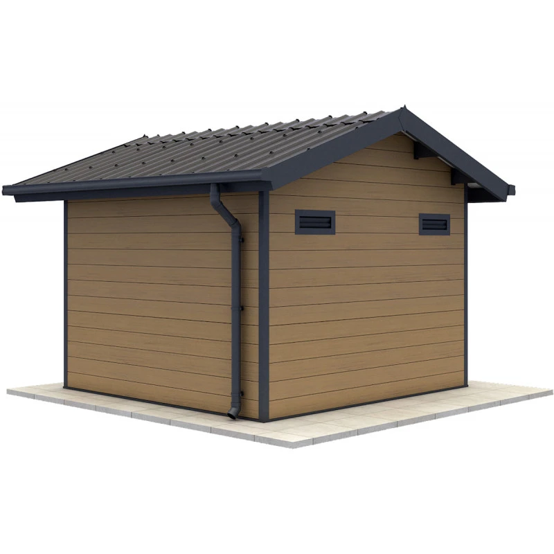 Abri De Jardin En Bois Composite 28mm Aspect Bois 7,78m² PREMIUM - Woodlife Garden 4 Abri De Jardin En Bois Composite 28mm Aspect Bois 7,78m² PREMIUM - Woodlife Garden – Image 4