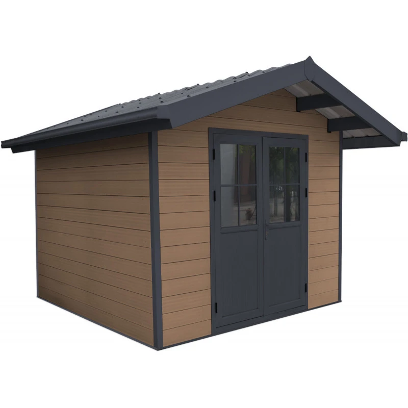 Abri De Jardin En Bois Composite 28mm Aspect Bois 7,78m² PREMIUM - Woodlife Garden 1 Abri De Jardin En Bois Composite 28mm Aspect Bois 7,78m² PREMIUM - Woodlife Garden