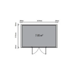 Abri De Jardin En Bois Composite 28mm Aspect Bois 8,09m² WINSTON Skylight - Woodlife Garden -Jardin Extérieur Boutique abri de jardin en bois composite 28mm aspect bois 809m winston skylight woodlife garden 2