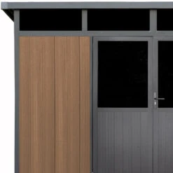 Abri De Jardin En Bois Composite 28mm Aspect Bois 8,09m² WINSTON Skylight - Woodlife Garden -Jardin Extérieur Boutique abri de jardin en bois composite 28mm aspect bois 809m winston skylight woodlife garden 3