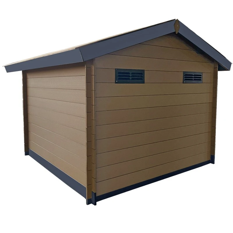 Abri De Jardin En Bois Composite 28mm Aspect Bois Vieilli 9m² Double Porte Alu Et Double Vitrage - Woodlife Garden 3 Abri De Jardin En Bois Composite 28mm Aspect Bois Vieilli 9m² Double Porte Alu Et Double Vitrage - Woodlife Garden – Image 3